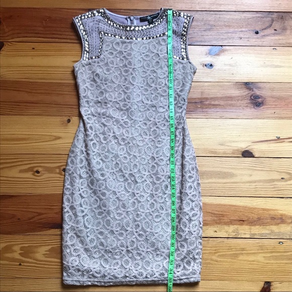 Little Mistress London Peach Beaded Dress, NWOT, S - Picture 8 of 15